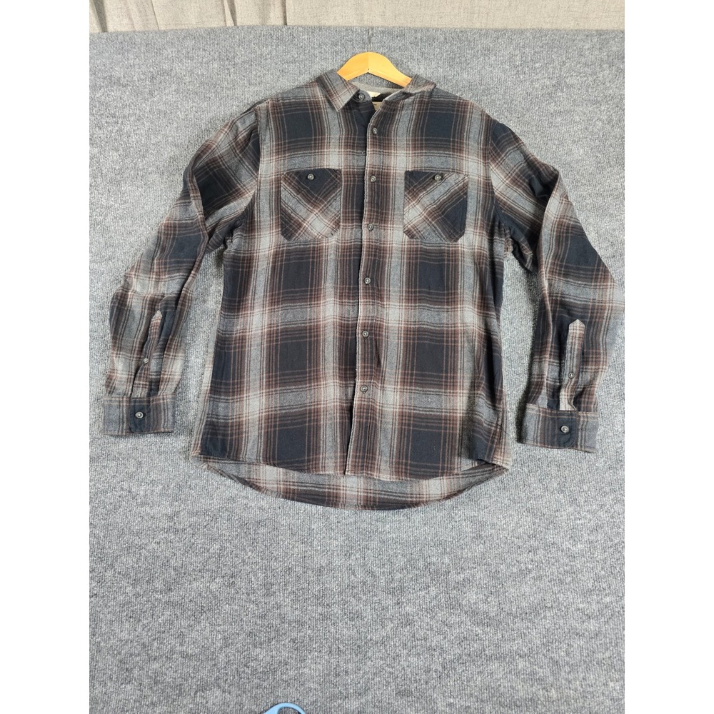 URBAN‎ PIPELINE The Ultimate Men's Brown Flannel  Shirt Size L